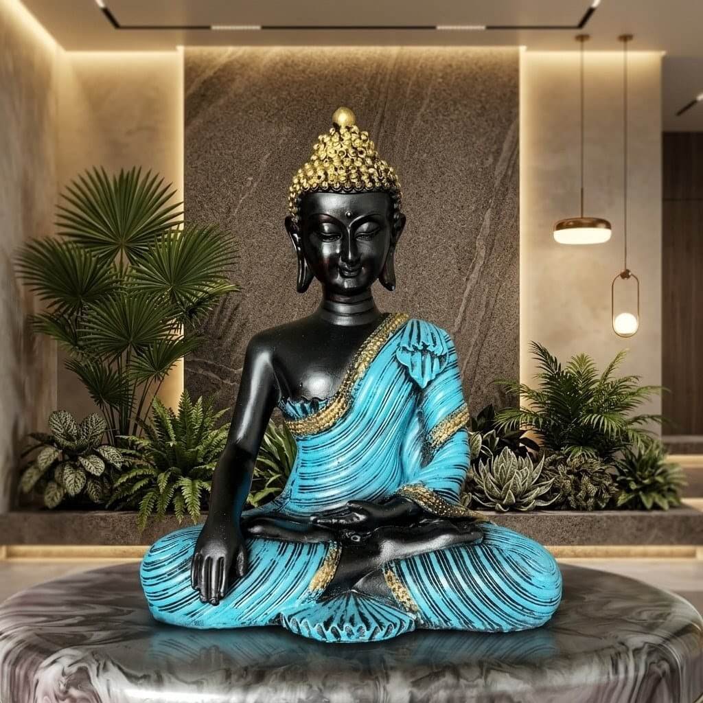 Premium Blue Buddha Statue for Home Decor | Luxury Meditation Buddha Showpiece 2 Blue Buddha Statue, Blue Buddha Statue for Home Decor, Meditation Blue Buddha Statue for Home Decor, Luxury Sitting Buddha Statue for Living Room, Decorative Buddha Idol for Office Desk, Resin Buddha Showpiece for Modern Home, Black Blue Buddha Statue for Meditation Room, Spiritual Buddha Sculpture for Home Decoration, blue buddha statue, meditation blue buddha statue, buddha statue for home decor, luxury sitting buddha statue, decorative buddha idol, resin buddha showpiece, spiritual buddha sculpture, black blue buddha statue, buddha decor item, zen buddha statue, office desk buddha showpiece, modern home decor