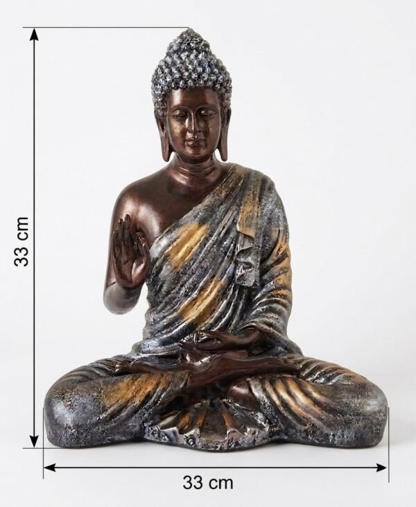 buddha statue, buddha statue for home, gautam buddha statue, bhagwan buddha statue, bhagwan buddha murti, resin buddha statue, meditation buddha statue, golden buddha idol, waterproof buddha murti, vastu buddha statue, premium buddha showpiece, home décor statue, office buddha décor, spiritual buddha idol, handcrafted buddha statue